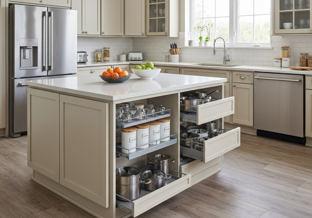 Sposoby na utrzymanie porządku w kuchni nowoczesnej przy dużej rodzinie