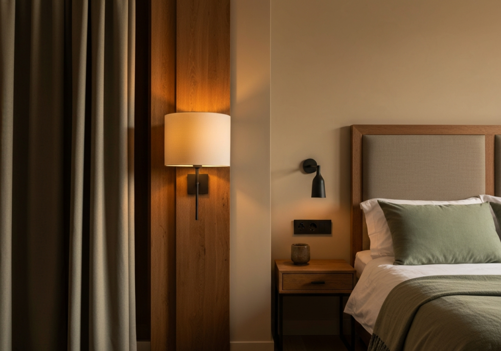 Wpływ oświetlenia o temperaturze 2700K na postrzeganie kolorów ziemi w sypialni